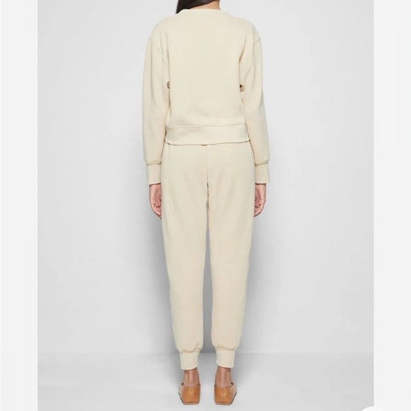 JONATHAN SIMKHAI Sand DUNE Niya Organic Cozy Lounge Seam Terry Track Jogger Pant - Picture 10 of 11